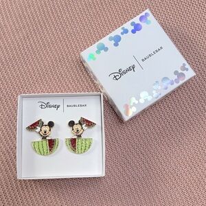 BaubleBar Disney Watermelon Mickey Mouse Dangle Earrings